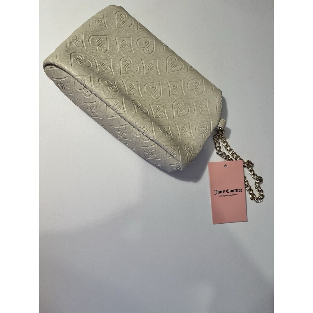 Juicy Couture Glitz Out Wristlet With Gold Chain Color beige - Picture 2 of 6